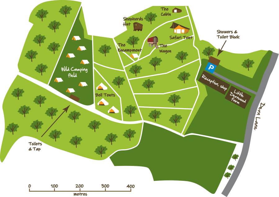 Dernwood Farm Map
